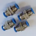 Pneumatic bulkhead fitting PMM08 PU: 10 pc